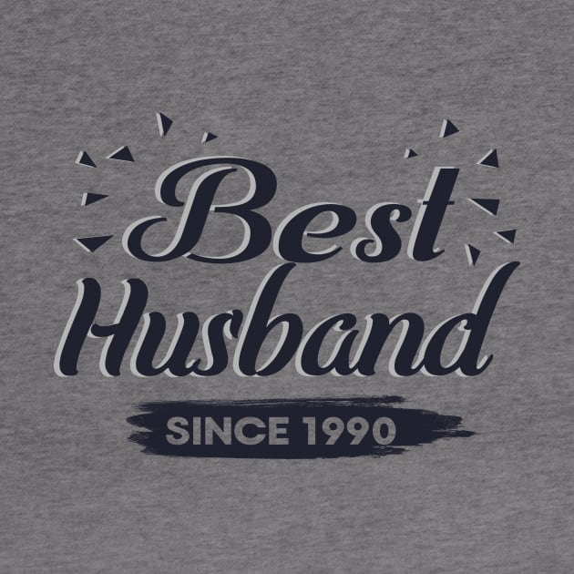 'Best Husband Since 1990' Sweet Wedding Anniversary Gift by ourwackyhome